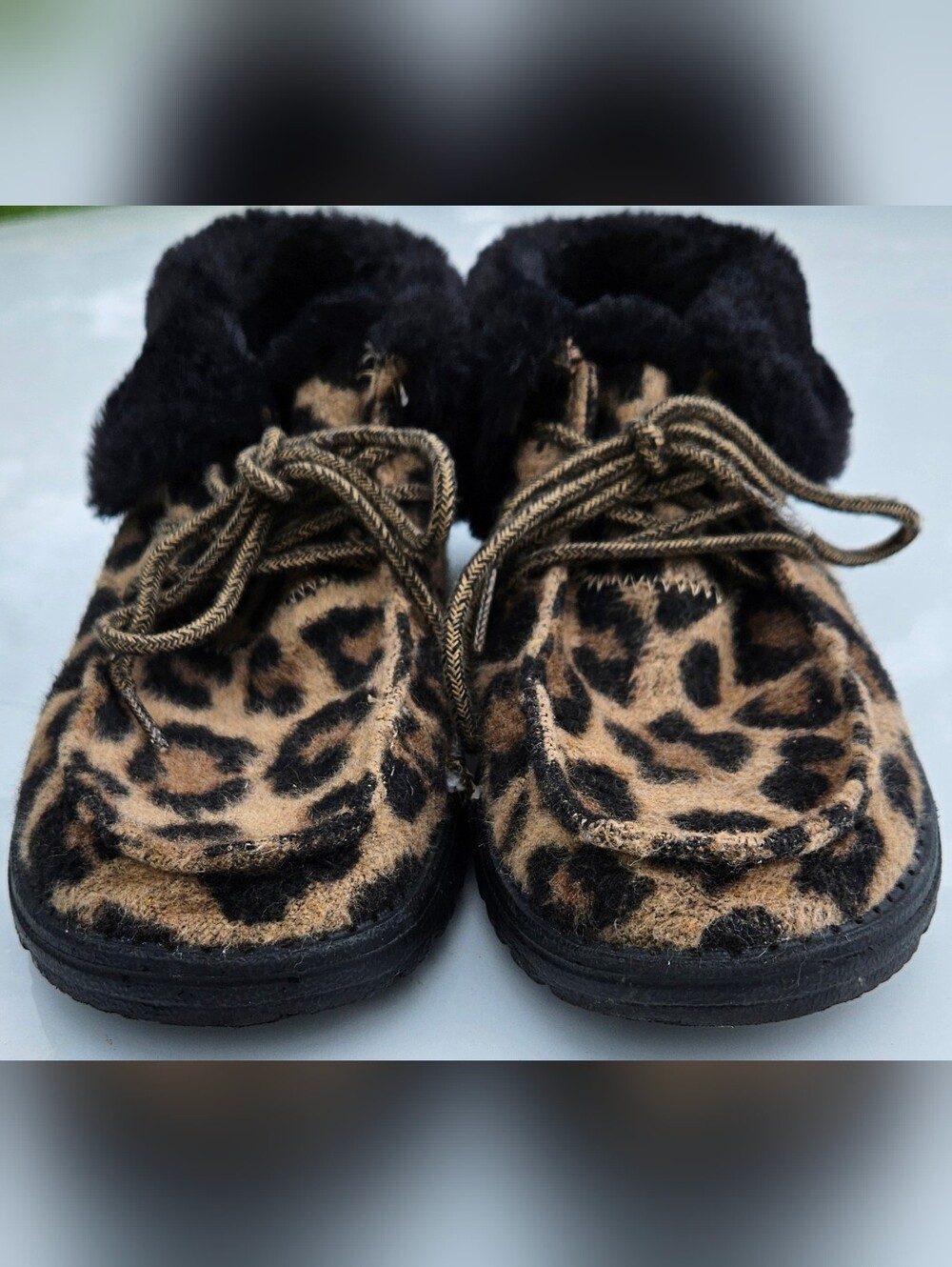 Britt Leo Leopard print hey dudes Shoes Slippers Lace Up (Rrf) - Picture 8 of 11